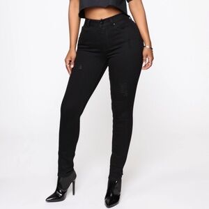 Fashion nova don’t back down black skinny jeans